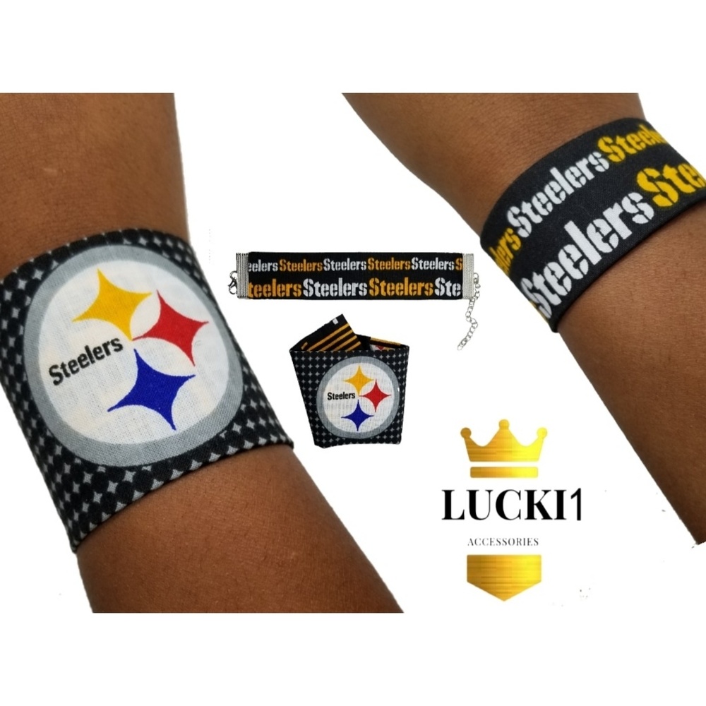 2 pc Pittsburgh Steelers Bracelets